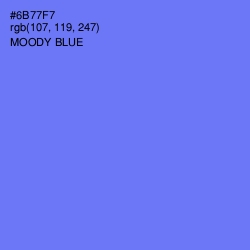 #6B77F7 - Moody Blue Color Image