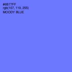 #6B77FF - Moody Blue Color Image