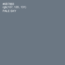 #6B7883 - Pale Sky Color Image