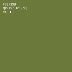 #6B793B - Crete Color Image