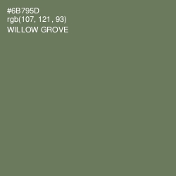 #6B795D - Willow Grove Color Image