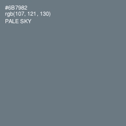 #6B7982 - Pale Sky Color Image