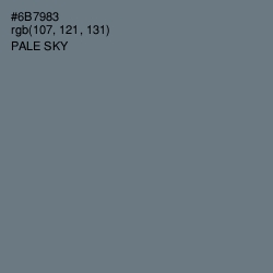 #6B7983 - Pale Sky Color Image