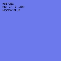 #6B79EC - Moody Blue Color Image