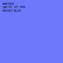 #6B79FA - Moody Blue Color Image