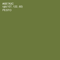 #6B7A3C - Pesto Color Image