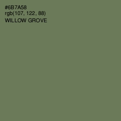 #6B7A58 - Willow Grove Color Image