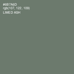 #6B7A6D - Limed Ash Color Image