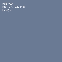#6B7A94 - Lynch Color Image