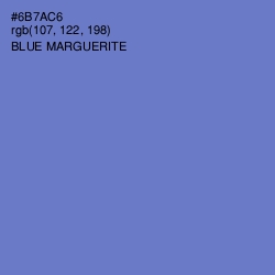 #6B7AC6 - Blue Marguerite Color Image