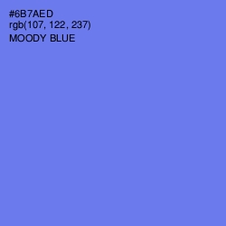 #6B7AED - Moody Blue Color Image