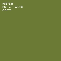 #6B7B35 - Crete Color Image