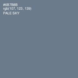 #6B7B8B - Pale Sky Color Image