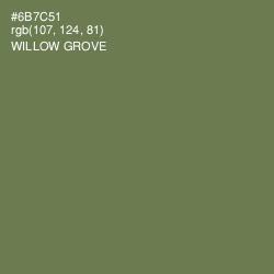 #6B7C51 - Willow Grove Color Image