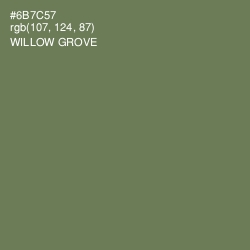 #6B7C57 - Willow Grove Color Image