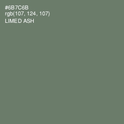 #6B7C6B - Limed Ash Color Image