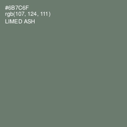 #6B7C6F - Limed Ash Color Image