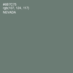 #6B7C75 - Nevada Color Image