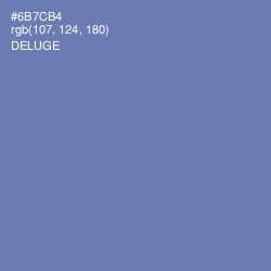 #6B7CB4 - Deluge Color Image