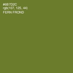 #6B7D2C - Fern Frond Color Image