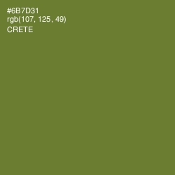 #6B7D31 - Crete Color Image