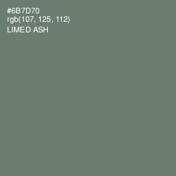 #6B7D70 - Limed Ash Color Image