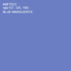 #6B7DC3 - Blue Marguerite Color Image