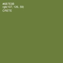 #6B7E3B - Crete Color Image