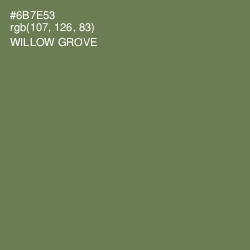 #6B7E53 - Willow Grove Color Image