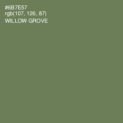 #6B7E57 - Willow Grove Color Image