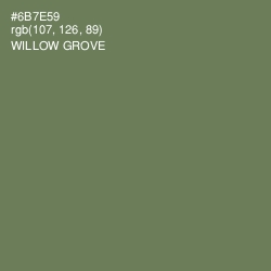 #6B7E59 - Willow Grove Color Image