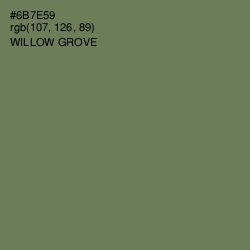 #6B7E59 - Willow Grove Color Image