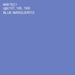 #6B7EC1 - Blue Marguerite Color Image