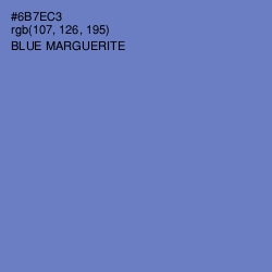 #6B7EC3 - Blue Marguerite Color Image