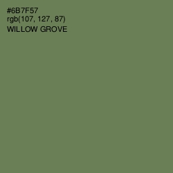 #6B7F57 - Willow Grove Color Image