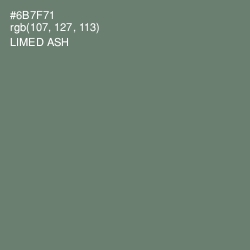 #6B7F71 - Limed Ash Color Image