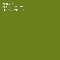 #6B801A - Trendy Green Color Image