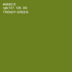 #6B801E - Trendy Green Color Image