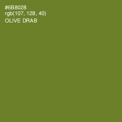 #6B8028 - Olive Drab Color Image