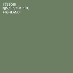 #6B8065 - Highland Color Image