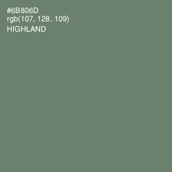 #6B806D - Highland Color Image