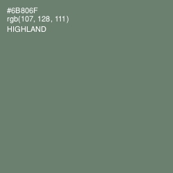 #6B806F - Highland Color Image