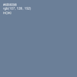 #6B8098 - Hoki Color Image