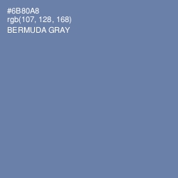 #6B80A8 - Bermuda Gray Color Image
