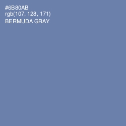 #6B80AB - Bermuda Gray Color Image