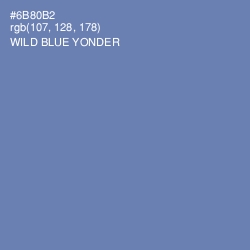 #6B80B2 - Wild Blue Yonder Color Image