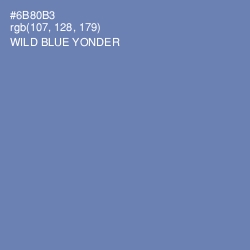 #6B80B3 - Wild Blue Yonder Color Image