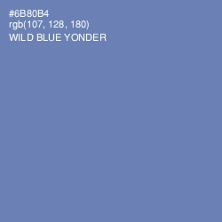 #6B80B4 - Wild Blue Yonder Color Image