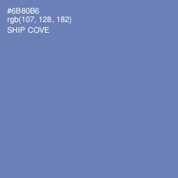 #6B80B6 - Ship Cove Color Image