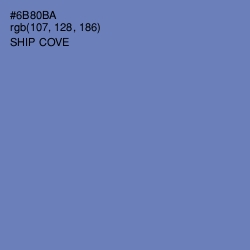 #6B80BA - Ship Cove Color Image